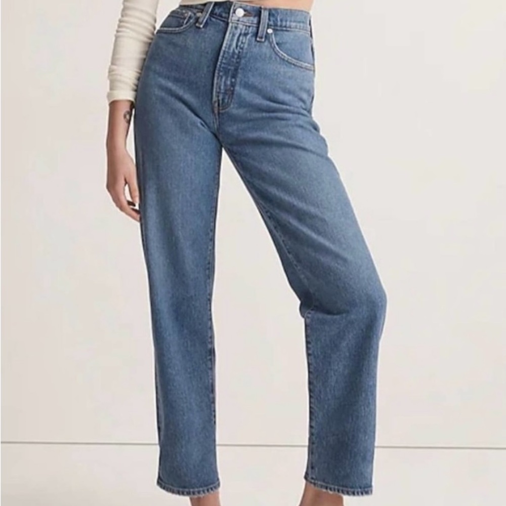 Madewell The Petite Perfect Vintage Straight Jean in Earlwood Wash 30 Petite NEW